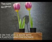 Check out this time-lapse video of two tulips growing in a vase. One vase is integrated with Parx technologies and the other is a vase without technology.