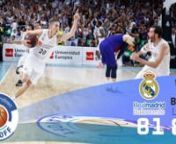 Jaycee Carroll con un triple ganador estrarosférico dio la segunda victoria del Playoff Final al Real Madrid ante el Barça Lassa. Los blaugrana llevaron el ritmo del partido con un inspiradísimo Heurtel pero en los últimos instantes los blancos reaccionaron y acabaron llevándose el duelo de la forma más épica
