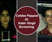 Celebrities attended the private screening of Shahid Kapoor and Kiara Advani starrer Kabir Singh which is a remake of Telugu cinema Arjun Reddy which was immensely successful not only in south but nationwide. Janhvi Kapoor arrived solo in a casual avatar so did Ishaan Khattar who turned up early to support his elder brother. The man of the hour, Shahid Kapoor arrived with his better half Mira Rajput who was beaming as she entered and left the venue and shared how much she loved hubby Shahid Kapo