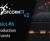This sixth tutorial for beginners will teach you everything you need to know to get started with PopcornFX v2.nLet&#39;s discover how you can create some events in the editor!nn1:05.8 1. Add a shape samplern1:48.7 2. Move the shapen2:58.9 3. Vary the colorsn4:14.4 4. When: Create an OnDeath Noden4:31.4 5. How: Create a Layer Noden5:28.8 6: Where: Transfer the Positionn6:46.2 7. Color: Transfer the Colorn7:53.3 8. Color: Extract the Colorn8:20.1 9. And Now, let&#39;s Make it Pretty!nnnVisual effects and