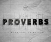 As we begin our journey through the book of Proverbs we take a look at their author, Solomon, the wisest man to ever live, and see just what makes the them unique and important. Diving into Proverbs 1, we get a crash course in the benefits of wisdom and conversely the pain that comes with following the crowd into sin.