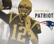 The New England Patriots vs. the Philadelphia Eagles: wall graphics, sting, and full screen templates.