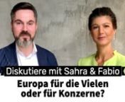 Sahra Wagenknecht und Fabio De Masi diskutieren im Livestream über Europa, Enteignungen und mehr. Die Fragen stellten Aufstehen-Aktive in den Kommentaren auf Facebook und YouTube.