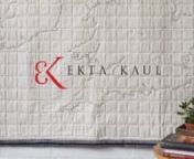 Hi I’m Ekta Kaul, award-winning textile artist and designer based in London. I create characterful textiles for people who love simplicity and timeless style. My special love is maps, and I make large-scale embroidered wall hangings of maps based on personal narratives. My work is held in several private collections and is stocked at a selection of galleries in the UK and the US. Working from mystudio in Central London, I find inspiration from the energy and moods of the city, but also from
