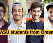 Encouraging diversity and inclusion, ASU welcomes students from 136 countries around the world. More than 12,000 international students call ASU home making us the #1 public university in the U.S. for hosting students from other countries.nnStudents studying here from the Sultanate of Oman say that their experience studying abroad will give them an edge when it comes time to find a job. They are challenged in their classes, and experience the hands-on learning opportunities that contribute to AS