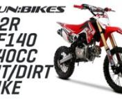 M2R RACING RF140 Pit BikennUpdated for 2018, the series 2 RF140 pit bike has been built on the CRF110 style platform. nFor hooning about on fields, through wooded trails, gravel pits and tracks, if you’re looking for a really decent bike, that’s got some ‘trick’, then this is it. And if you want to go further and motocross it, you can easily upgrade the suspension for the ultimate off-road experience.nnBuy it today and you could be riding it tomorrownnFOR MORE INFO OR TO BUY PLEASE VISIT