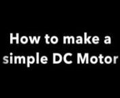 This video was produced by Michael Richard (Kite Magic) to support the SISP Mini Electric Vehicle project. The resource will show you how to make a very simple DC Motor that will help you understand them better.
