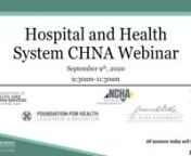 This video is about CHNA Hospital &amp; Health System Convening - Part 1