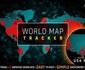 DOWNLOAD NOW: https://bit.ly/2ReG3q7nnMotionRevolver’s World Map Population Tracker gives you the ability to display and track the population of 192 countries and regions across the globe. Version 2 and above now features a detailed map of the contiguous 48 United States, complete with numerical data for each of those 48 states.nnWhether you’re tracking global population growth of the world or just specific countries, or if you need to display the worldwide spread of a viral flu pandemic or