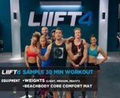 Crank up your calorie burn with this fast-paced combo of weightlifting and HIIT cardio to build muscle and torch fat, then top it off with an ab-shredding core routine. Try this free sample workout from LIIFT4!