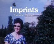 Synopsisnn‘Imprints&#39; is a short documentary which explores the passing of time and memories.nnMary Boyle recalls memories of her late husband Denis and the moments they shared together. nAs she tells us what she remembers, we move through a realm of cine footage captured by Denis during the late 1950s and early 1960s in Ireland, The Congo, Spain and France. nnThe memories that Mary shares are imprinted on us as she tells her story. Life through the lens of Denis is imprinted onto cine reels.