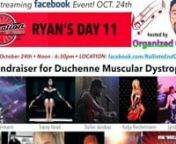 You’re invited to Ryan’s Day 11 Free Streaming Facebook Concert Fundraising Event!nnSaturday October 24th Noon – 6:30pm CST nnLive streaming from