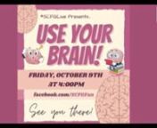 Join Science Club for Girls (SCFG) to explore our body’s control center, the brain! We will identify the different parts of the brain by designing brain hats, and test our reaction time with a fun game. See you there!