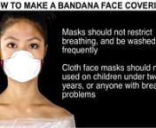 The U.S. Centres for Disease Control (CDC) changed its long-standing policy on face masks last week, and is now advising Americans, whether or not they have symptoms of Covid-19, to cover their face with a mask or cloth covering whenever social distancing is difficult to maintain – such as in grocery stores and on public transportation.nnThe cloth face coverings recommended are not surgical masks or N95 respirators – those are critical supplies that must continue to be reserved for healthcar