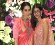 Earlier this year, Armaan Jain&#39;s wedding was one of the biggest celebrity events before the pandemic hit the country. B Town made sure to make their mark at his wedding with the most stylish traditional looks and we surely cannot miss his famous cousins making a royal entry to all the festivities of the actor&#39;s wedding in Mumbai. Karisma Kapoor opted for a pink silk saree by Raw Mango for the main wedding and she arrived with daughter Samiera who donned a lehenga of a similar shade as that of he