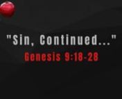 Sin, Continued...nGenesis 9:18–28nnnNoah, the New Adam, Populates and Works the New Earthnn18, 19 The sons of Noah who went forth from the ark were Shem, Ham, and Japheth. (Ham was the father of Canaan.) These three were the sons of Noah, and from these the people of the whole earth were dispersed.nn20 Noah began to be a man of the soil, and he planted a vineyard. nnGenesis 2:7, 8nnnThe Sin of Ham and the Righteousness of His Brothersnn21 He drank of the wine and became drunk and lay uncovered