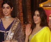 Diwali 2020: The glam Kapoor sisters Janhvi and Khushi turn up the festivities high in their traditional attires. Janhvi donned a lime coloured saree and it almost felt like she would break into a dance like a typical Bollywood number in the alps. She had everyone’s ‘Dhadak’ on race as she stepped out in her 6-yard long piece and a catchy eye makeup that could translate into ‘looks to kill’. Her sister, Khushi Kapoor was not far behind as she dazzled in a royal blue ethnic wear. Joinin