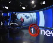 The 1 NEWS brand needed to evolved into a fresh design package that improved legibility, gave the show more energy and brought more consistency to 1 NEWS.nnThe team created a design logic around the 1 logo, creating a circular pulse. The emitting pulse triggers graphics and drives transitions, lower third and image reveals. This created a motion graphic mnemonic for the entire package. The circular style has also influenced the entire set design and AR production.nnWe refreshed the colour palett