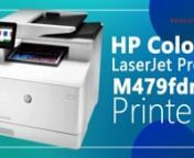 Winning in business means working smarter. The HP Color LaserJet Pro MFP M479 is designed to let you focus your time where it&#39;s most effective-growing your business and staying ahead of the competition.nnVisit : https://www.redcorp.com/en/product/multifunction-laser-printer/hp/laserjet-pro-m479fdn-color-printer-laser-a4-usb-ethernet-w1a79a-b19/1170lkp0