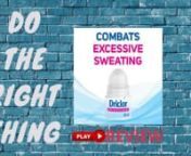 What is Driclor Antiperspirant Roll-On Applicator used for?nClick the link to get Driclor today at Dock Pharmacy: https://www.dockpharmacy.com/product/driclor-antiperspirant-60ml/nDriclor roll-on is an antiperspirant deodorant that stops excessive sweating (hyperhidrosis) of the armpits, hands or feet.nHow does Driclor work?nDriclor contains aluminum chloride hexahydrate. When you apply Driclor to the skin, the aluminum chloride works by blocking the sweat glands. Over time this reduces the amou