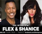 (FR0M IMDb) Flex Alexander is an actor and producer, known for Snakes on a Plane (2006), One on One (2001) and The Hills Have Eyes 2 (2007). He has been married to Shanice since February 14, 2000. nnShanice Wilson has been singing since she was only 7 months old and throughout the years she just kept getting better and better. At the age of 8, she was picked to sing in a Kentucky Fried Chicken Commercial with the legendary Ella Fitzgerald and and was also a first prize winner on the talent tv sh