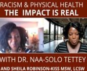 Eggshells, Racism, and Mental Health Hosted by: Sheila Robinson-Kiss, Msw, Lcswwww.rab.solution nnInterview with Dr. Naa-Solo Tettey:The Impact of Racism on Your Physical Health nEggshells, Racism, and Mental Health, hosted by Sheila Robinson-Kiss, Msw, Lcsw,is an e