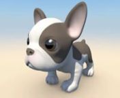 Polygonal model of a French Bulldog puppy with morphs in Maya, Obj and Fbx formats. Available on Turbosquid.com! --nhttps://www.turbosquid.com/3d-models/obj-french-bulldog-puppy/769706nnhttp://www.turbosquid.com/3d-models/3d-model-french-bulldog-puppy/769706nnClick on my name (fishzombie) for more products!nnhttp://www.turbosquid.com/Search/Artists/fishzombiennAbout the model:nThe puppy is textured with hand painted maps and comes with 41 morphs, including phonemes, eye blinks, nose movement and