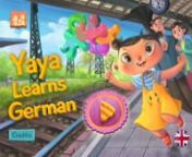 Download Now on Apple App Store - https://geo.itunes.apple.com/us/app/yaya-learns-german/id1265840690?mt=8&amp;at=1000lFZ2&amp;ct=VimeoPreviewnnYaya Learns German is a fun, educational game suitable for kids between 3 &amp; 8 years, introducing young children to German vocabulary, phonetics, and initial sounds. The background story is narrated by native speakers and accompanied by original and beautiful artwork. No ads, no in-app purchases. nnFollow Yaya on her exciting adventure to discover whe