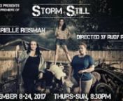 STORM STILL: SEPTEMBER 8-24, 2017nPresented by The VORTEXnBy Gabrielle ReismannDirected by Rudy RamireznnThe VORTEX proudly presents the world premiere of Gabrielle Reisman’s Storm Still on our Outdoor Stage. Three daughters gather in the backyard at dusk following the death of their father. As they divide up his belongings, they remember a game they used to play-- a game about an old king who broke his kingdom apart while he was still alive, who lost his mind to age, grief and recrimination,
