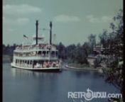 This film opens with a brief glimpse of Fantasyland before capturing the VERY packed riverboat plying the Rivers of America.The colonial parade through Liberty Square is briefly glimpsed before we jump on the Skyway and glide over Fantasyland, 20K Lagoon and set down in Tomorrowland where our tuckered subjects just need to rest on one of the planter walls.nnThen we head back to Fantasyland to catch Snow White &amp; The Seven Dwarfs on a walkabout.Dual omnibus’s pass each other on Main St