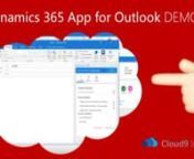 In this video, you will learn how to configure the required settings in Dynamics 365, in order for you to install/download the Microsoft Dynamics 365 App for Outlook. The configuration required includes mailbox synchronisation settings to be changed, approved and tested by a system administrator.nnFor further details, please contact us:nn- www.cloud9insight.comnn- Twitter @Cloud9Insight &#124; http://bit.ly/2rdBAFSnn- Facebook @Cloud9Insight &#124; http://bit.ly/2sjPmd7nn- LinkedIn &#124; http://bit.ly/2sXYeDq