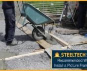 Some members of the Steeltech Civils Team show you the recommended way to in stall a Concrete Picture Frame Base.
