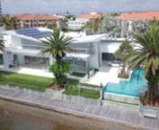 Overview of the architectural design concepts applied to this large prestige house overlooking Budds Beach and Surfers Paradise