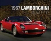 This Lamborghini Miura P400nnChassis no. 3300nProduction no. 89nnThe purest of all Miura design is the earliest, the P400, of which only 275 were built. The car we are offering here is one such car, being completed on 28th December 1967 and delivered new to concessionaire Moscini. nnAs can be seen from copies of the original Lamborghini and Bertone registers from 1967, this Miura was delivered new in Rosso with a Nero interior. Interestingly, this car was delivered new to Italian Concessionaire,