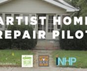 In 2016, thanks to the support of the Indianapolis Neighborhood Housing Partnership (INHP), we completed a community and artist home-repair pilot program designed to test the idea of artists and neighbors teaming up to meet home-repair needs in Indianapolis neighborhoods where we work. This idea came from conversations in the community about how some neighbors were facing costly code violations and safety issues related to repairs to their homes that they could not fix themselves or afford to hi