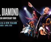 TEG DAINTY has announced that Neil Diamond will perform his wildly successful 50 Year Anniversary Tour in March and April 2018 across Australia &amp; New Zealand.nnThe tour will celebrate Neil Diamond’s incomparable 50-year career and hits spanning decades such as Cherry Cherry, Holly Holy, Cracklin’ Rosie, Song Sung Blue, You Don’t Bring Me Flowers, Solitary Man, Sweet Caroline, Love on the Rocks, Desiree and Shilo.nnThe Australian leg of Neil’s 50 Year Anniversary Tour will commence in