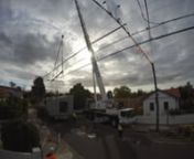 Delivery day for 2 new houses, manufactured in Kilsyth by PreBuilt and delivered to Brunswick East, Vctoria, Australia on 27.04.2018. Module 3 and 4 going in in this video, with some extras afterwards. Recorded using timelapse picture mode taken every 5s on GoPro Hero 4 Silver. Assembled in iMovie with each picture shown for 0.1 seconds. Compressed in Handbrake to 1080p, 30fps.
