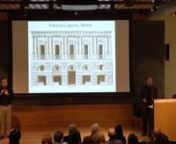 Architecture Spring 2018 Lecture Series - February 13, 2018 in Slocum Hall.nnHistorian Charles Burroughs speaks to the significance of the great flowering of the façade during the Renaissance.nnSince 2014, when he retired as Smith Professor of Humanities in the departments of Classics and Art History at Case Western Reserve University, Charles Burroughs has been Adjunct Professor of Art History at Geneseo. Previously he taught at SUNY Binghamton, UC Berkeley Architecture School, Northwestern, a