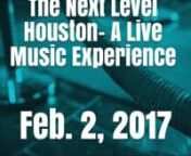 The 2nd Edition of The Next Level - A Live Music Experience is hosted by GRAMMY Nominated Tamar Davis ft. MAJOR. and Montina Cooper of The Mamas (Beyoncé) . Other performances by Tony Henry, Erica Wiley, and Shonnie Murrel. Feb 2nd at the Hess Club in the Galleria District. All bands are backed by the Patrick Williams Group and Eargasms by DJ Cruize Control. Red Carpet opens at 9am!!