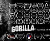 Teaser from the short film GORILLA, directed by Tibo Pinsard, produced by Darrowan Prod.nWith Flore Bonaventura, Stéphane Coulon, Nathan Rippy, James Gerard, David Coburn.nLogline : Henry, a Hollywood gorilla man, is hired on a jungle movie to play a scary ape. The problem is that he doesn&#39;t feel able to frighten on set the starlet he desires. But he will have to, if he doesn&#39;t want to be fired...nOriginal music by Nicolas Pinsard.nTeaser edited by Lucile Feuillebois.nn&#62; 37 OFFICIAL SELLECTIONSn