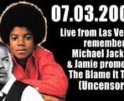 Live from the Hard Rock HotelCasino in Las Vegas, remembering Michael Jackson after his passing and Jamie promotes The Blame It Tour with hosts Jamie Foxx, Johnny Mack, Speedy, Claudia Jordan, Lewis Dix, TDP and Poetess.n--------------------------------------------------------------------------------------nI am just a fan &amp; not affiliated with The Jamie Foxx Show or the Foxxhole at all.nI am posting these shows for reference and educational purposes of fans.n-------------------------------