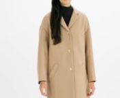 W cocoon coat camel from camel