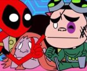 Teen titans Go Deadpool cross over part 2nDeadpool and teen titans try to improve the show with action scenes and robotsnnnnBowser12345 is a flash animation channel focused on Angry Birds, SpongeBob SquarePants, Plants vs. Zombies and more. nIf you enjoy our videos, make sure to hit “Like” or share them on your social medianHave an idea for the next video? Post a comment below!
