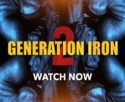 From the director of Generation Iron, comes the anticipated sequel that will depict 5 top bodybuilding and fitness mega-stars that pursue an ultimate quest of achieving the perfect physique and take it to the next extreme level. Jam packed with bodybuilding stars including Kai Greene, Calum Von Moger, Rich Piana, Iris Kyle, Flex Wheeler, Jay Cutler, Lee Haney, and many more - Generation Iron 2 will explore the brand new generation of bodybuilders and how this new world, and new people, carve the
