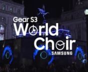Smartwatches are synonymous with sports tracking. So to launch the Samsung Gear S3, we wanted to use its biometric monitoring capabilities in a completely unexpected way.nnWe created The Gear S3 World Choir, the world’s first stage that enables the audience to see how a choir feels inside as they sing. nnOver the 24 days to Christmas, 24 choirs from around the world performed on it. As each sang, Gear S3s sent their biometric data to the innovative screens below, where their heart rate, calori