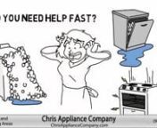 Appliance RepairWashing Machines, Dryers, Refrigerators, Refrigerators, Stoves, Ovens, Garbage Disposals and more.... We are family owned and operated.Chris Appliance Company is Licensed, Bonded, &amp; Insured. nn FREE SERVICE CALL WITH REPAIRSnnPRICE QUOTED BEFORE REPAIRS MADE!nnWE WARRANTY OUR WORK!nnOver 34 Years Combined Experiencenn Trained and Qualified Techniciansnn We Can Repair All Major Appliances:nn Refrigerator and Freezer Repair:nnKenmore, Whirlpool, General Electr