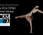 A look at the 2016 CKM&amp;A Summer Intensive through the eyes of the participants, teaching staff and artistic director.nnThe CKM&amp;A Summer Intensive is a two week intensive of technique classes and repertoire, designed to inspire and challenge serious pre-professional and professional dancers.nnRegister now: http://www.christopherkmorgan.com/summer-intensivenJune 5-16, 2017nnAt The Clarice Smith Performing Arts Center