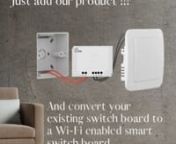 DHA brings to you an entire range of home automation products to make your home SMART.nNow make your existing traditional switches go Smart within no time with our product.nnTo purchase the product online, click on the link below:nhttps://dogmahome.com/shopnnFor further queries please call or WhatsApp on +91-9100100009nnWebsite Link: www.dogmahome.comnDHA App Link: https://play.google.com/store/apps/details?id=com.dogma.smartnnProduct Details:n• Convert your existing switch board to a Wi-Fi en