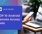 Life would be easy if carrying the PC wherever you go could be possible, if this is what you think, then, know the best remote access apps for Android. In your search for the best remote access apps for Android, you may stumble upon a variety of options. We made a detailed guide about top solutions, read on and choose what fits you the most! https://www.helpwire.app/blog/best-remote-desktop-apps-for-android/nnnContent:n0:13 SupRemon0:36 VNC Viewern1:01 AirMirrorn1:24 Unifiedn1:48 AirDroidn2:12 T