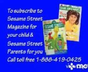 Sesame Street Magazine Promo (1998-2001) from sesame street 2001